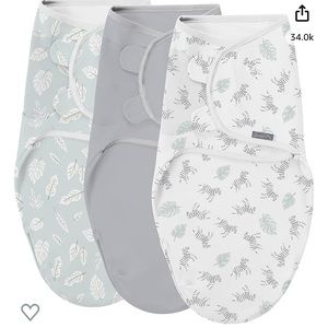 Never Used SwaddleMe Easy Change Swaddles